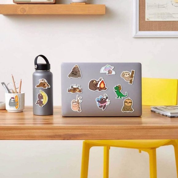 20 Assorted Sloth Stickers - Picture 2 of 2